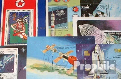 Produktbild von Briefmarken Motive 10 verschiedene Weltraum und Raketen Blöcke
