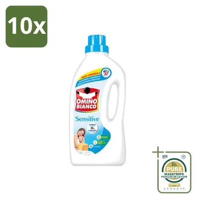 Produktbild von 10 x Omino Bianco Sensitive Waschmittel für weiße und bunte Wäsche - Vorratspackung - 10 Stücke