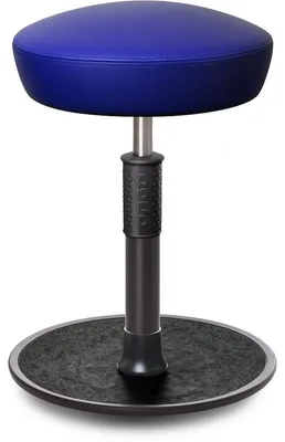Produktbild von Sitz- Stehhocker Free Regular Hutsitz Boxmark Leder blau schwarz /schwarz.