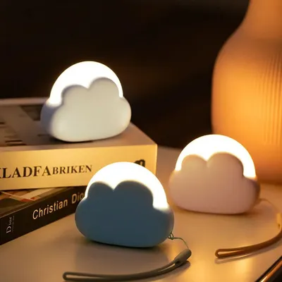 Produktbild von Nachtlicht LED-Nachtlicht, Kinder-Nachtlicht, 4 Modi & Silikon-Schleife