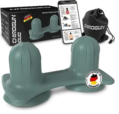 Produktbild von CHIROGUN Triggerpunkt Drücker Duo, für Rücken, Beine, Schultern, nur echt mit Saugnäpfen! Perfekt für die Wirbelsäule!