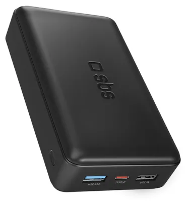 Immagine prodotto di SBS Power Bank 20.000 Mah Extra Slim Con Porta USB 2.1A Intelligent Charge (IC)