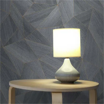 Produktbild von Tapete Grafik M1-No.11388 Vliestapete Struktur Grau Gold Wohnzimmer Schlafzimmer Küche