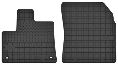 Produktbild von Gummi-Fußmatten Vorne für Peugeot Rifter 2018- (Kombi) – 2-tlg, Schwarz, passgenau – Wielganizator SolidTread