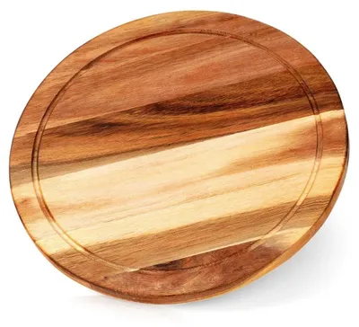 Image de Planche à découper - Planche à découper en bois - 30 cm - e LFGB - Marron