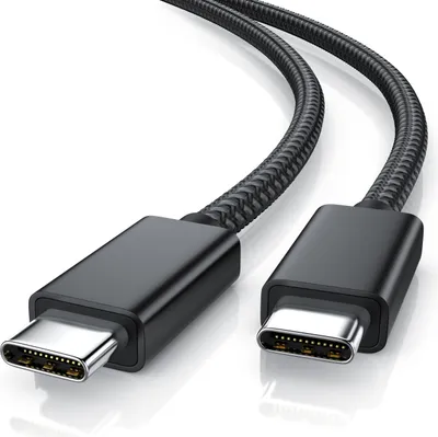Immagine prodotto di Cavo di ricarica Primewire Power Delivery, cavo dati, USB-C Gen3, Tipo C, 0,8 m, 40 Gbit/s, protezione antipiega, rivestimento in nylon, per dispositivi USB Tipo C