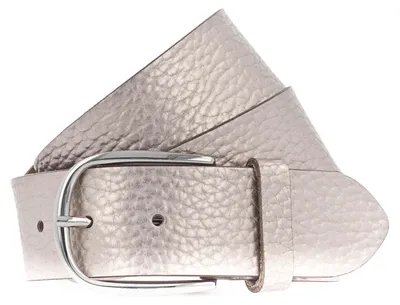 Produktbild von Vanzetti Leder Gürtel Glitter Radiance 40mm Metallic Belt W110 Platinumgold Metallic goldfarben