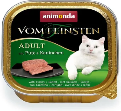 Produktbild von animonda Vom Feinsten Adult mit Pute + Kaninchen, Senior, Kaninchen, Truthahn, 100 g