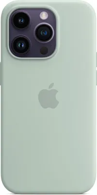 Produktbild von Apple iPhone 14 Pro Hülle - Silikon - Soft Case, Backcover - Hellgrün