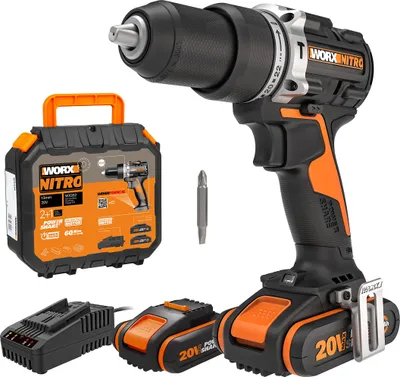 Produktbild von WORX NITRO WX352 Akku Schlagbohrschrauber 20V - Effizient und Kompakt