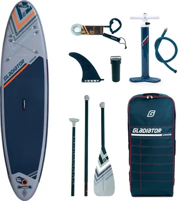Immagine prodotto di Gladiator ORIGIN 10'6 2022 SUP Stand-Up-Paddle-Board - Pacchetto Premium con borsa per pagaia, pompa e pinna Sup gonfiabile NUOVO 2022