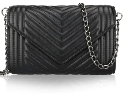 Image de Sac bandoulière en cuir noir