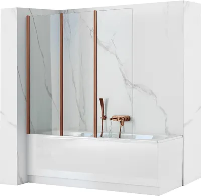 Zdjęcie produktu dla parawan nawannowy REA Agat-3 120 Brush copper
