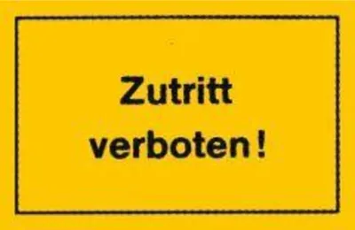 Produktbild von Verbotsschild Zutritt verboten