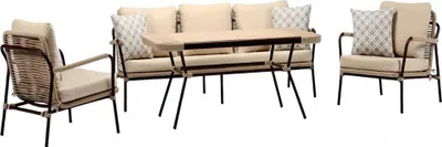 Produktbild von Outdoor Möbel Gartenlounge Außenmöbel Sofa Couch Terrassen Loungemöbel 4tlg