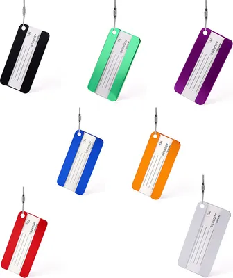 Immagine prodotto di INF Set di etichette per bagagli da 7 pezzi Multicolore