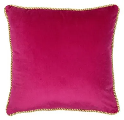 Immagine prodotto di Cuscino Mars & More, tessuto velluto, colore fucsia dorato, 45x45 cm