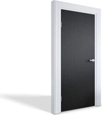 Produktbild von Türdeko Aufkleber Selbstklebende Wandsticker Personalisiert - Sechseckiges Netz - 95 x 205 cm