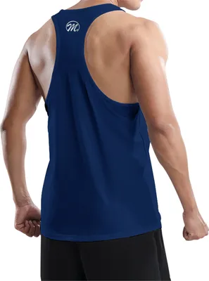 Herren Funktionsshirt Atmungsaktives Komfortables Muskelshirt U Neck  Funktionelle Sport Bekleidung Sport Shirt  Fitness Tanktop Sportswear Collection Blau S