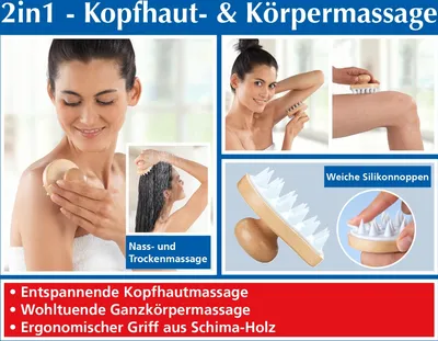 Produktbild von Wellness Massagebürste 2in1