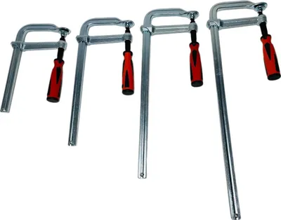 Produktbild von Profi 4 tlg Set Schraubzwingen Ganzstahl 200/300/400/500 mm Tischzwinge Zwingen