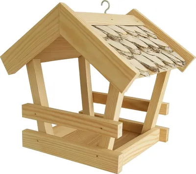 Produktbild von Vogelhaus mit Birkenschindeln 39 x 26 x 28 cm