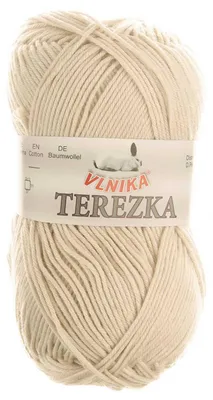 Strickgarn TEREZKA 100% Baumwolle, naturweiß
