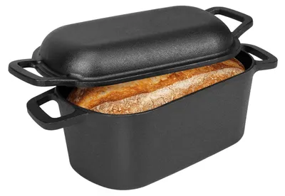 Produktbild von Solidchoice – Gusseisen-Bratpfanne zum Brotbacken mit Deckel