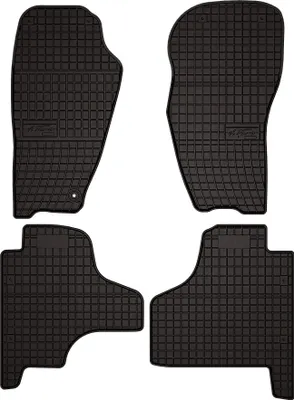 Produktbild von Gummi-Fußmatten für Jeep Cherokee IV 2007-2012 (SUV) – 4-tlg, Schwarz, passgenau – Wielganizator SolidPRO