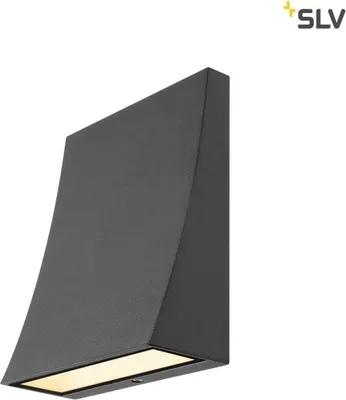 Produktbild von SLV 1000342 DELWA WIDE LED Outdoor Wandleuchte 3000K 100° anthrazit IP44