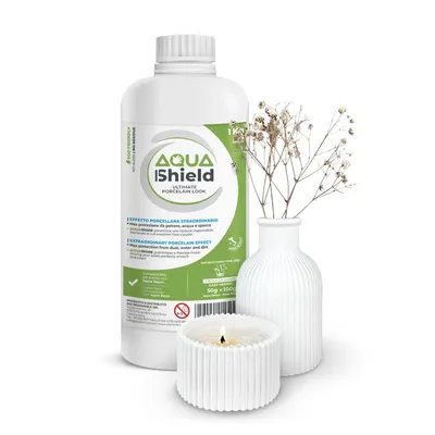 Produktbild von Aqua Shield – Imprägnierzusatz 1 kg für Gips und Harz | Porzellanähnlicher Glanz, Sicher und Widerstandsfähig (1 kg)