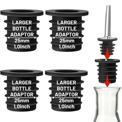 Produktbild von Set aus 4 Silikonadaptern für Alkoholflaschen
