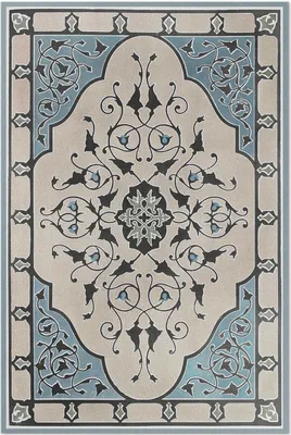 Produktbild von Sir Matthew Digby Wyatt zartes Muster – Vinyl Fußmatte – 60x90 cm – Rutschfest, Pflegeleicht & Langlebig