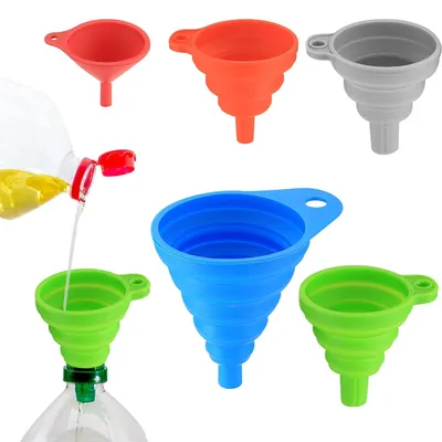 Immagine prodotto di Imbuto - In silicone - Adatto al lavaggio in lavastoviglie - Resistente al calore - Pieghevole