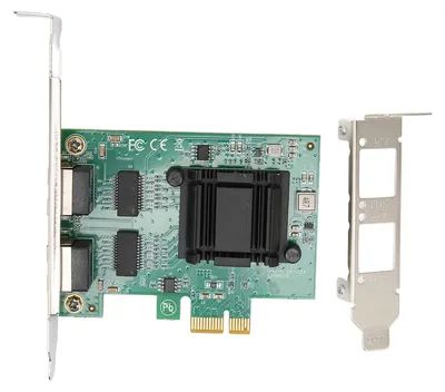 Obrázek produktu pro Síťová karta Dual Port PCIE Gigabit NIC adaptér LAN 82751EB kabelová
