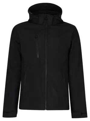 Image de Regatta - Veste softshell à capuche « Venturer » pour homme FK2621 (XXL) (noir)