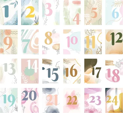 Immagine prodotto di Calendario dell'Avvento per la mindfulness: 24 esercizi di consapevolezza e un elegante supporto in legno