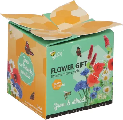 Produktbild von Geschenkbox Insekten - und Blumenmischung | Anzuchtsets von Buzzy Gifts