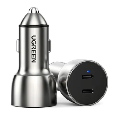 Produktbild von Ugreen Autoladegerät Cd213, 2X Usb-C, 36W (Grau)