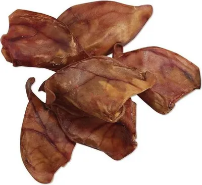 Produktbild von Schweineohren Kausnack für Hunde, Monoprotein, mittelhart, luftgetrocknet, naturbelassen, ohne Zusätze