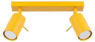 Produktbild von Plafond RING 2 gelb 2xGU10 10W Stahl 16x6x30cm Sollux Lighting