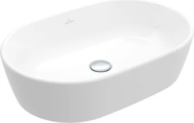 Productafbeelding van Villeroy & Boch Architectura wastafel, ovaal, 60 x 40 x 15,5 cm, met overloop, ongeslepen