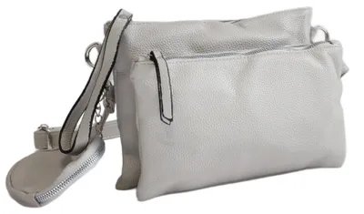 Produktbild von irisaa 3 in 1 Umhängetasche Damen, Klein Crossbody Bag mit abnehmbarem Münzbeutel & Schultergurt, Schultertasche Handtasche für Alltag, Reise & Party