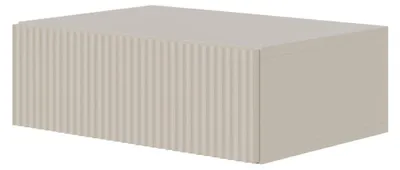 Wandnachtkästchen 50 cm, taupe-grau, Push-to-Open, Schublade