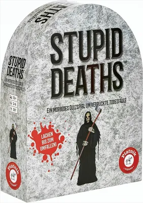 Produktbild von PIA07169 - Stupid Deaths - Quizspiel, 2-6 Spieler, ab 12 Jahren (DE-Ausgabe)