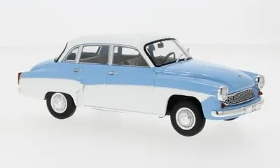 Image de Whitebox 124242 Wartburg 312 1965 bleu clair blanc 1:24