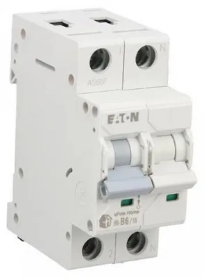 Immagine prodotto di Interruttore magnetotermico 1P+N, 6A, 6kA, AC, serie Home HN-B6/1N, codice prodotto 194838