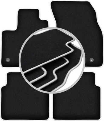 Image de Tapis de sol CARLUX-SILVER pour : Ford Focus MK4 berline, break, Turnier, Turnier Active (2018-)