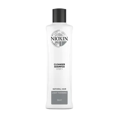 Zdjęcie produktu dla Nioxin System 1 Oczyszczający szampon do włosów normalnych lekko przerzedzonych, 300ml