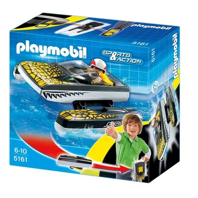 Produktbild von PLAYMOBIL Sports & Action 5161 Croc Speeder Boot mit Gürtelclip